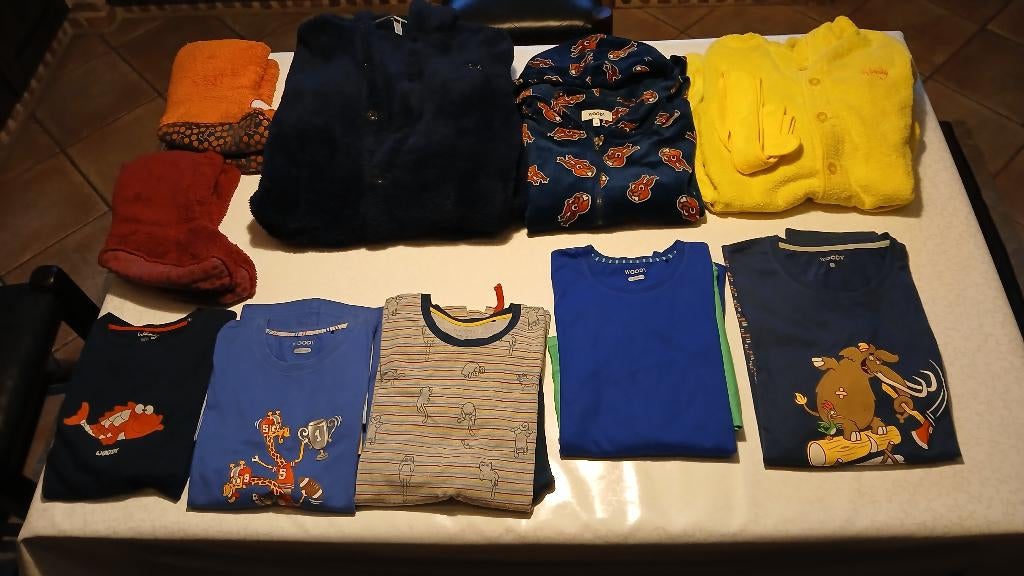 pyjama's Woody-2x badjas Woody-2xWoody pantoffel-1 onesy, Kleding | Heren, Ophalen