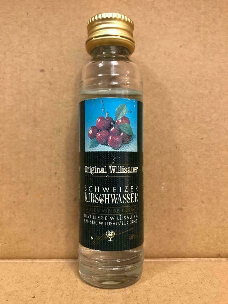 Schweizer Kirschwasser - Willisau -  Mignonnette d'alcool, Autres régions, Enlèvement ou Envoi, Pleine, Utilisé