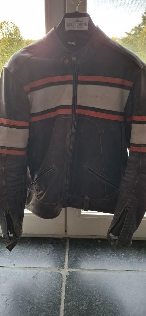 Lederen motorjas m52, Ophalen, Tweedehands, Heren, Jas | leer