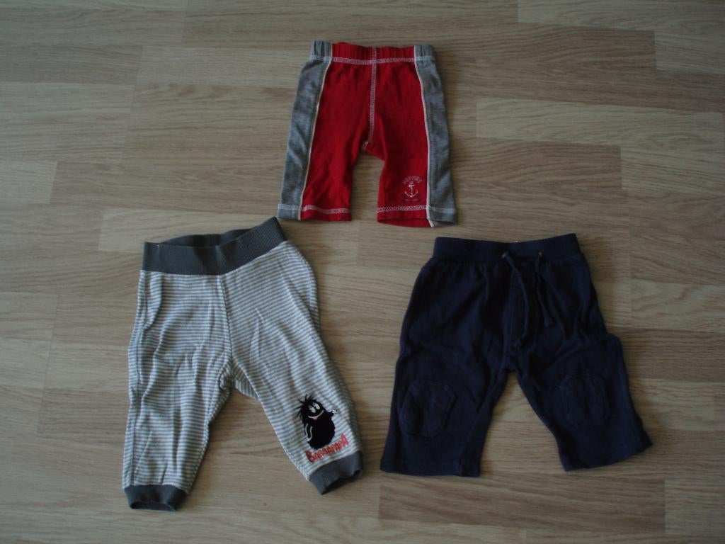 3 broekjes: maat 50-62, Kinderen en Baby's, Babykleding | Maat 62, Gebruikt, Broekje, Jongetje of Meisje, Ophalen of Verzenden