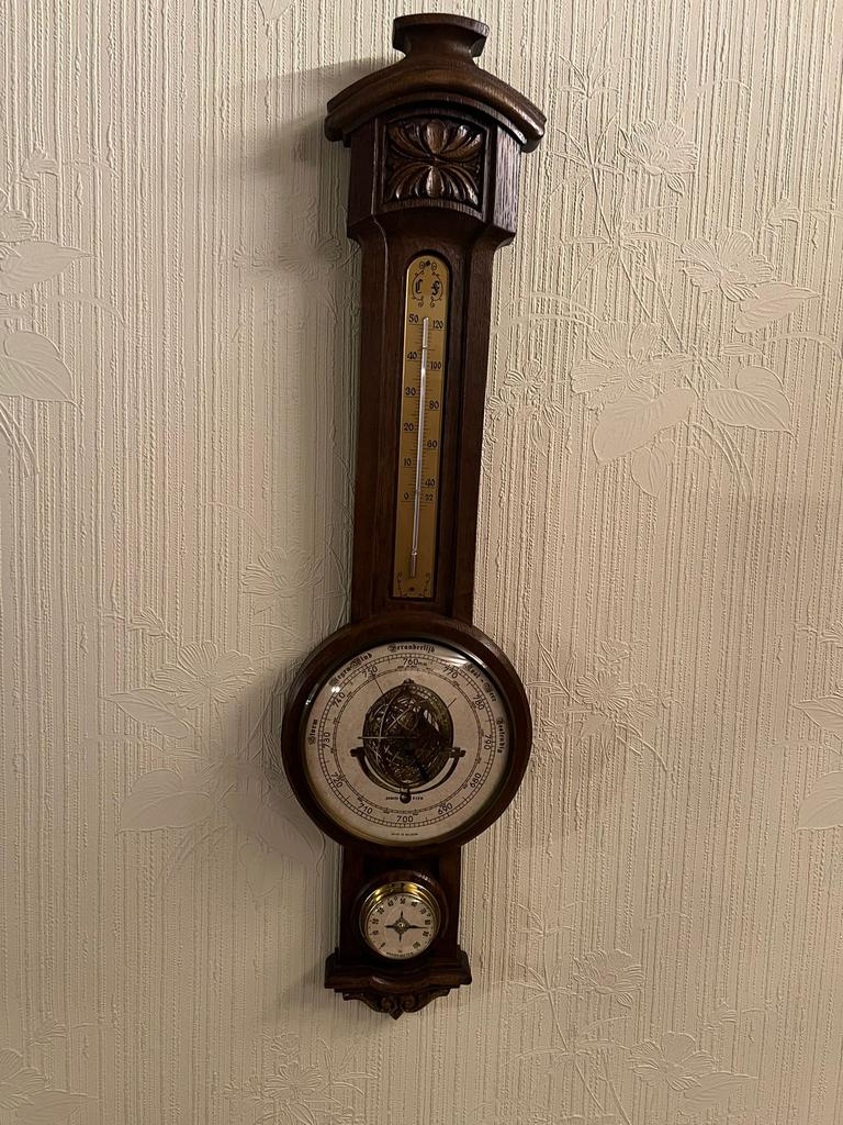 Barometer antiek en antiek klok, Ophalen, Zo goed als nieuw, Barometer
