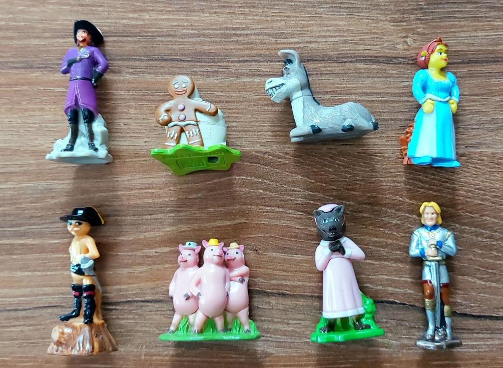 Set van 8 Shrek-figuren 2007, Verzamelen, Ophalen, Zo goed als nieuw, Steekfiguren