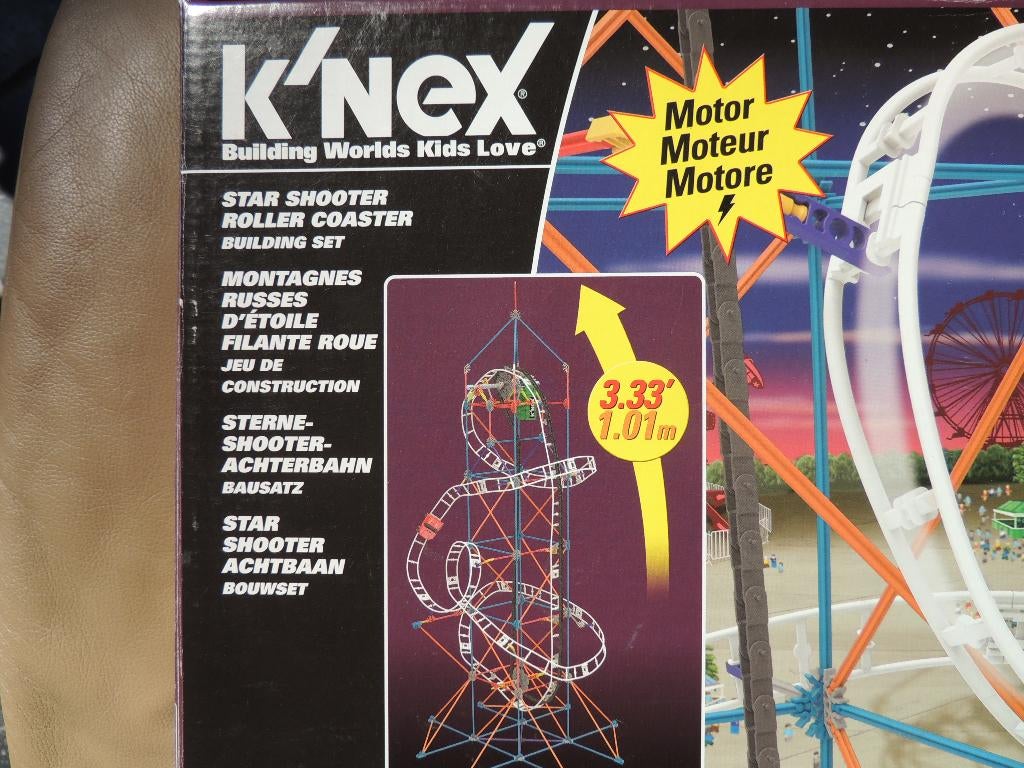 K'nex Achtbaan - Star Shooter Roller Coaster, Kinderen en Baby's, Racebaan, Zo goed als nieuw, Overige aandrijving, Met looping