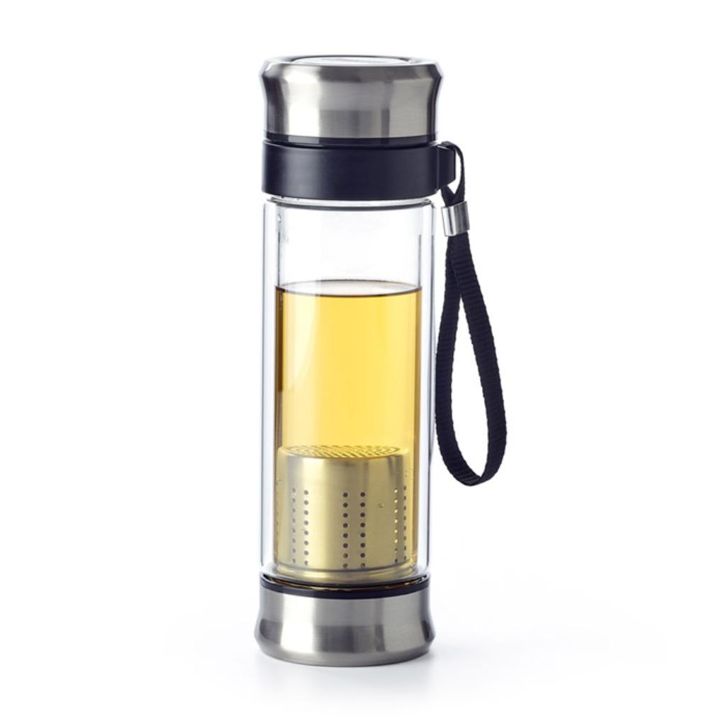 Bialetti - Reisbeker met theefilter 400ml, Sports & Fitness, Gourdes d'eau, Neuf, Enlèvement ou Envoi