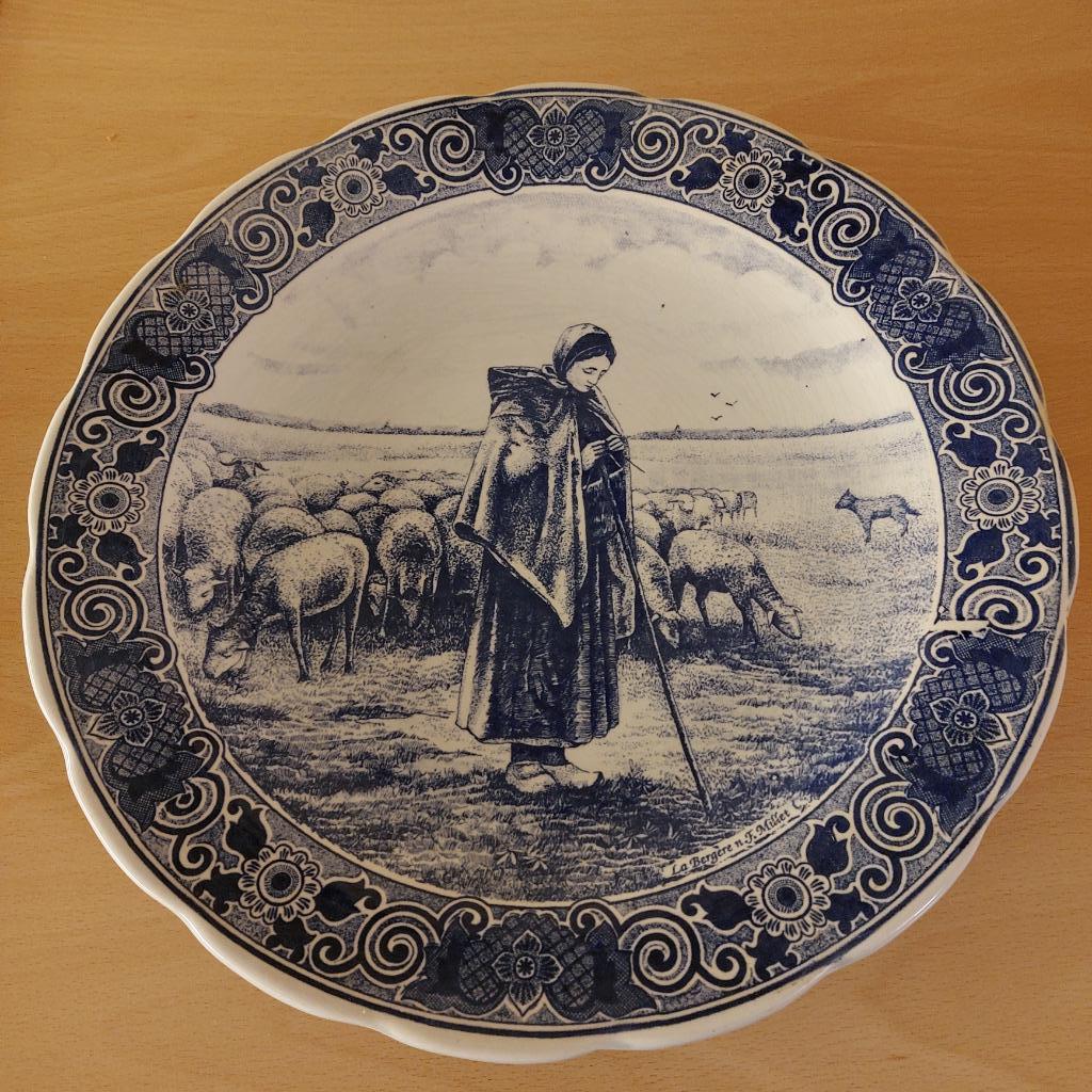 Grand plat Delft, Antiquités & Art, Antiquités | Céramique & Poterie, Enlèvement