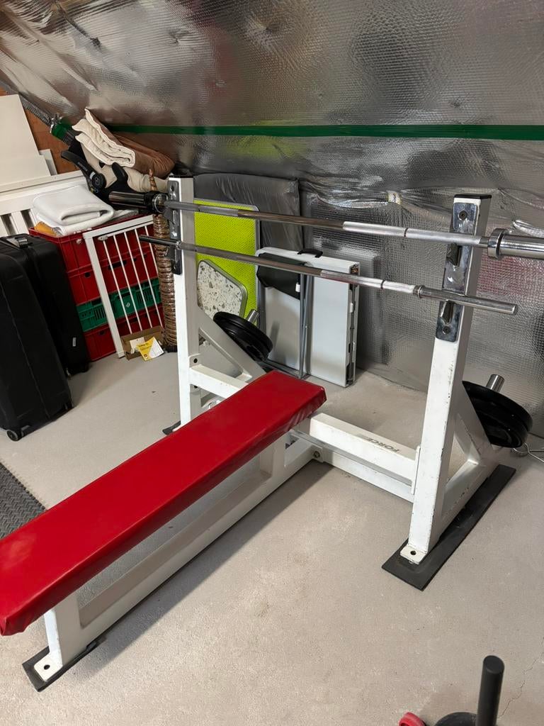 Profesionele benchpress, Sport en Fitness, Fitnessmaterialen, Ophalen, Gebruikt