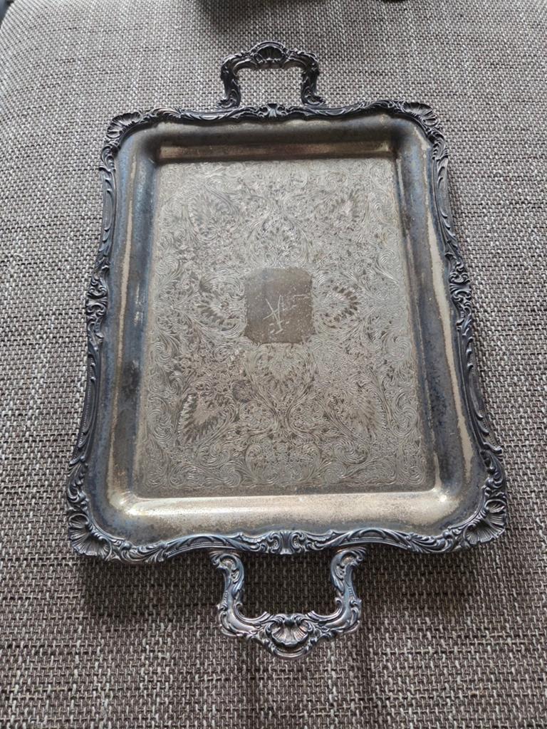 Verzilverd dienblad van W.M Rogers, Huis en Inrichting, Woonaccessoires | Dienbladen, Ophalen of Verzenden