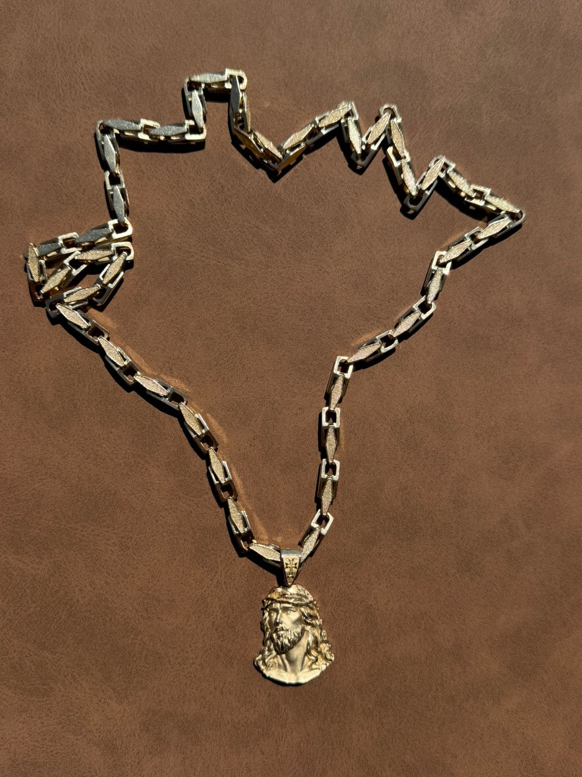 heren ketting goud 14k, Ophalen, Zo goed als nieuw, Goud