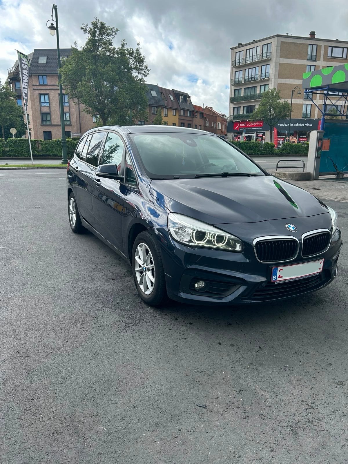 BMW 218d Gran Tourer dA - EURO 6, Autos, BMW, 100 kW, Achat, Euro 6, Noir