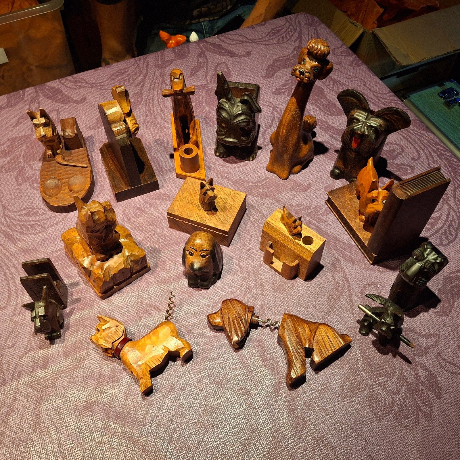 collection de chiens en bois, Collections, Enlèvement ou Envoi