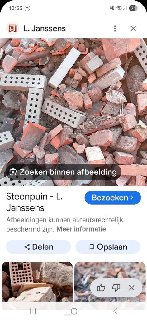 Gratis baksteen puin, Doe-het-zelf en Bouw, Ophalen