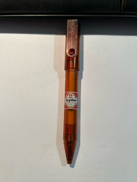 Jupiler schrijfpen Verzamelobject, Ophalen of Verzenden, Gebruikt, Jupiler