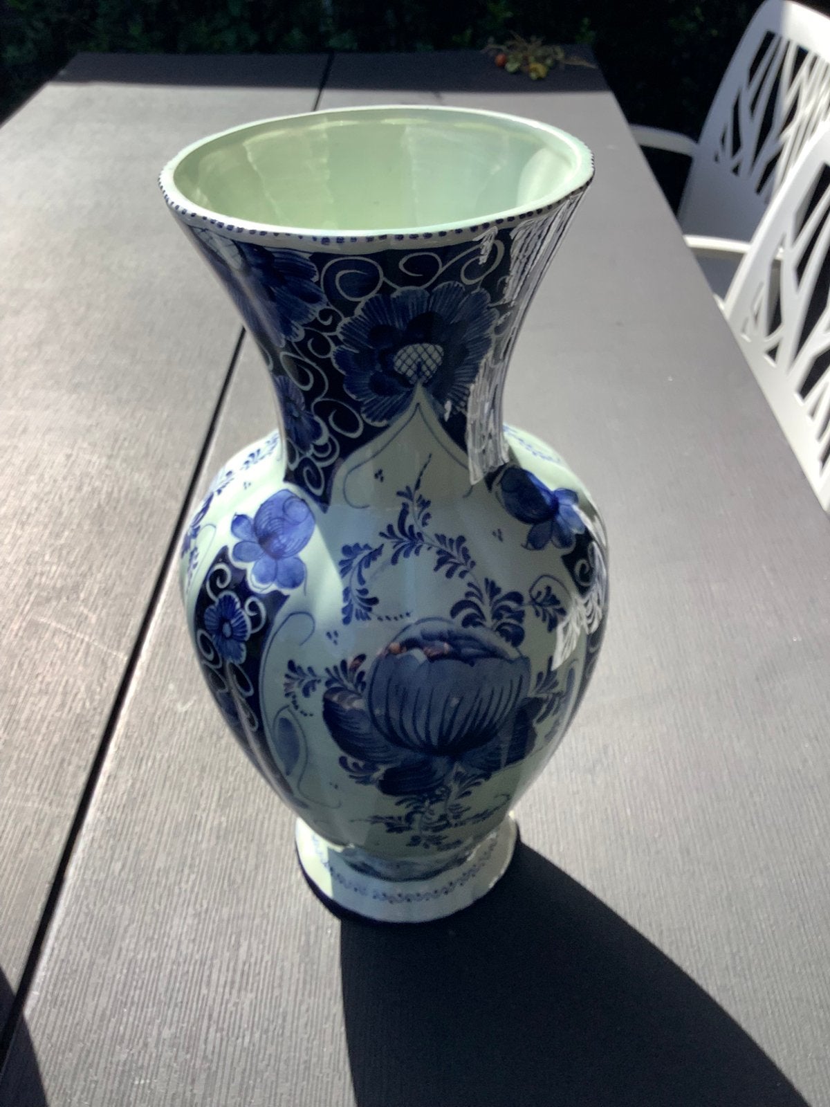 Vaas Delfst blauw handgeschilderd, Ophalen