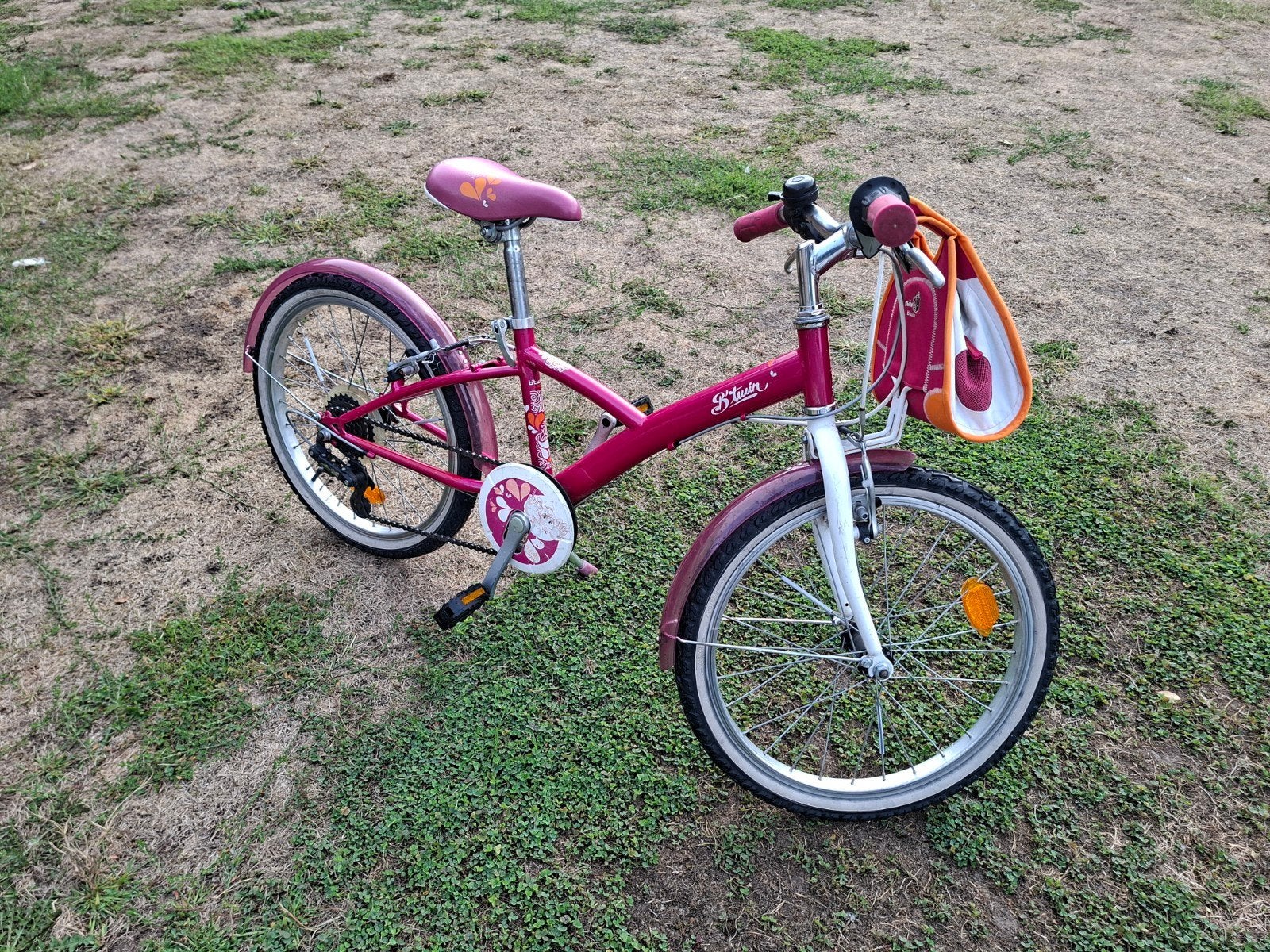 Meisjesfiets 6 tot 9 jaar, Fietsen en Brommers, Fietsen | Cruisers en Lowriders, Ophalen, Gebruikt, Velgrem, Dames
