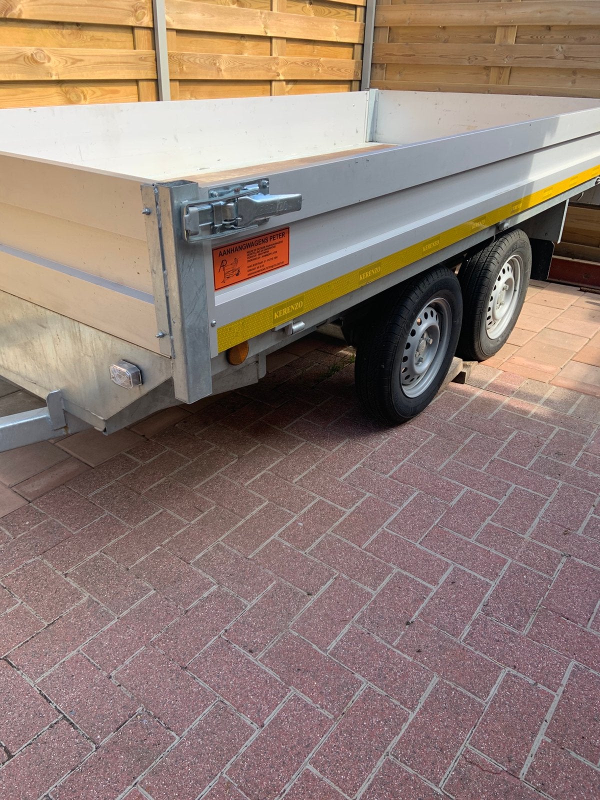 Dubbelas aanhangwagen, Auto diversen, Aanhangers en Bagagewagens, Ophalen, Zo goed als nieuw