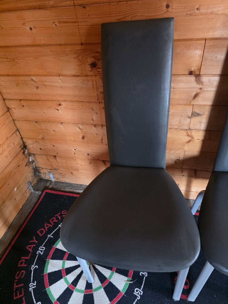 4keukenstoel, Huis en Inrichting, Ophalen, Gebruikt, Grijs, Vier