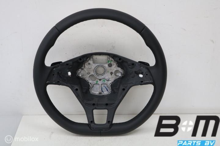 Nieuwstaat Leder stuur met flippers VW Golf 7 5G0419091BH, Auto-onderdelen, Gebruikt