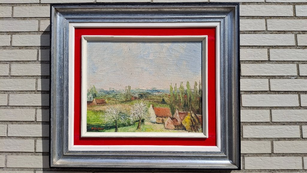 mooi schilderij, Antiek en Kunst, Ophalen, Gesigneerd, Doek