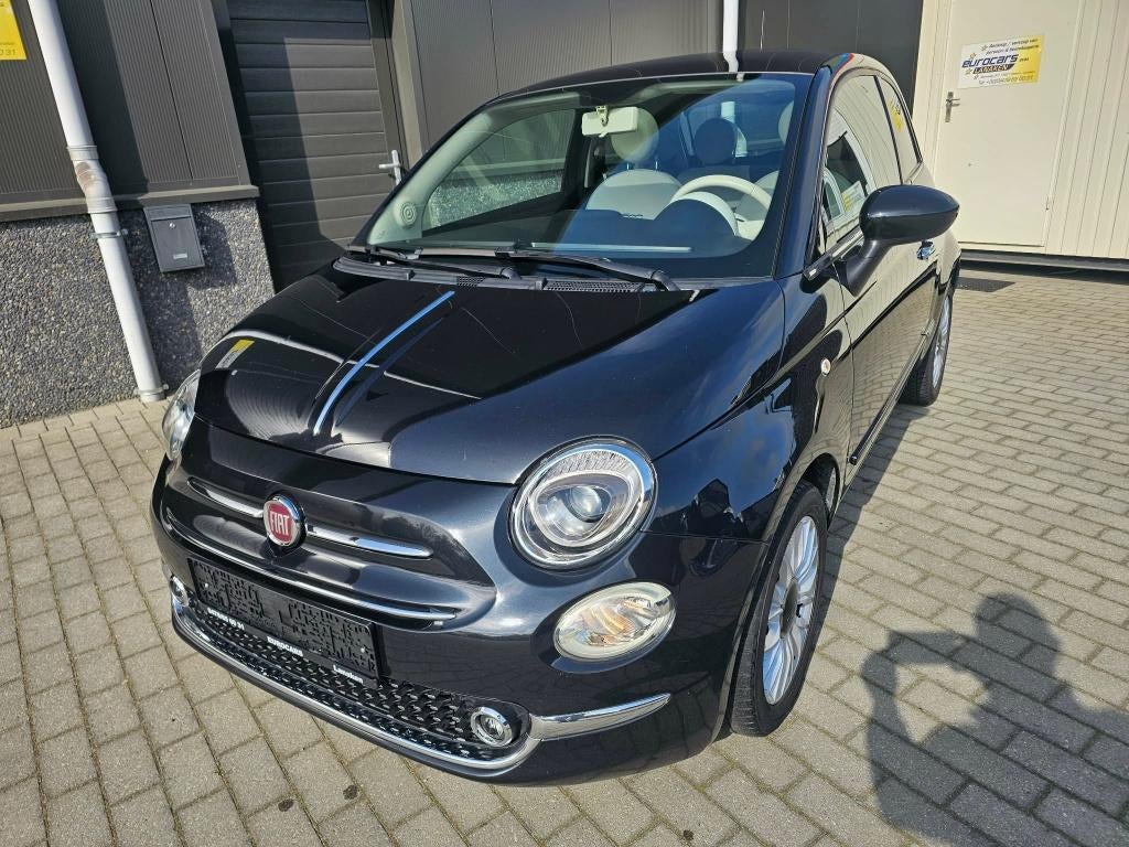fiat 500 lounge 1.2 benzine/1jaar garantie, Auto's, 4 zetels, Stof, Euro 6, Zwart