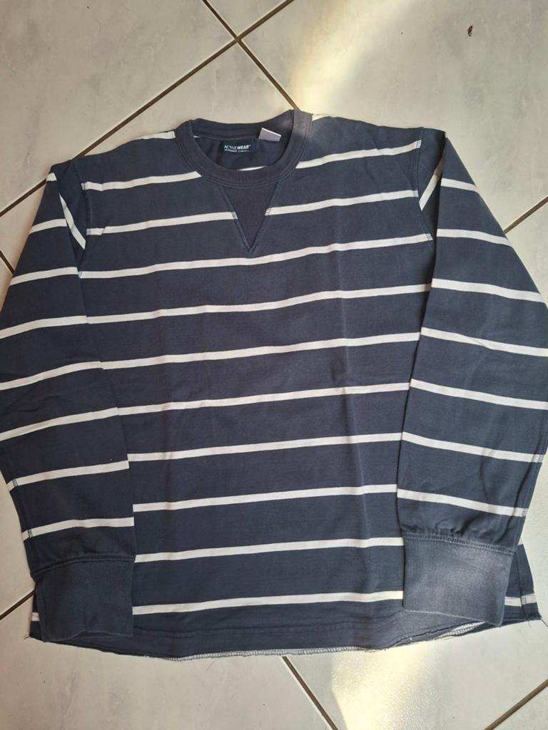Vintage gestreepte sweater, Ophalen of Verzenden, Maat 52/54 (L)