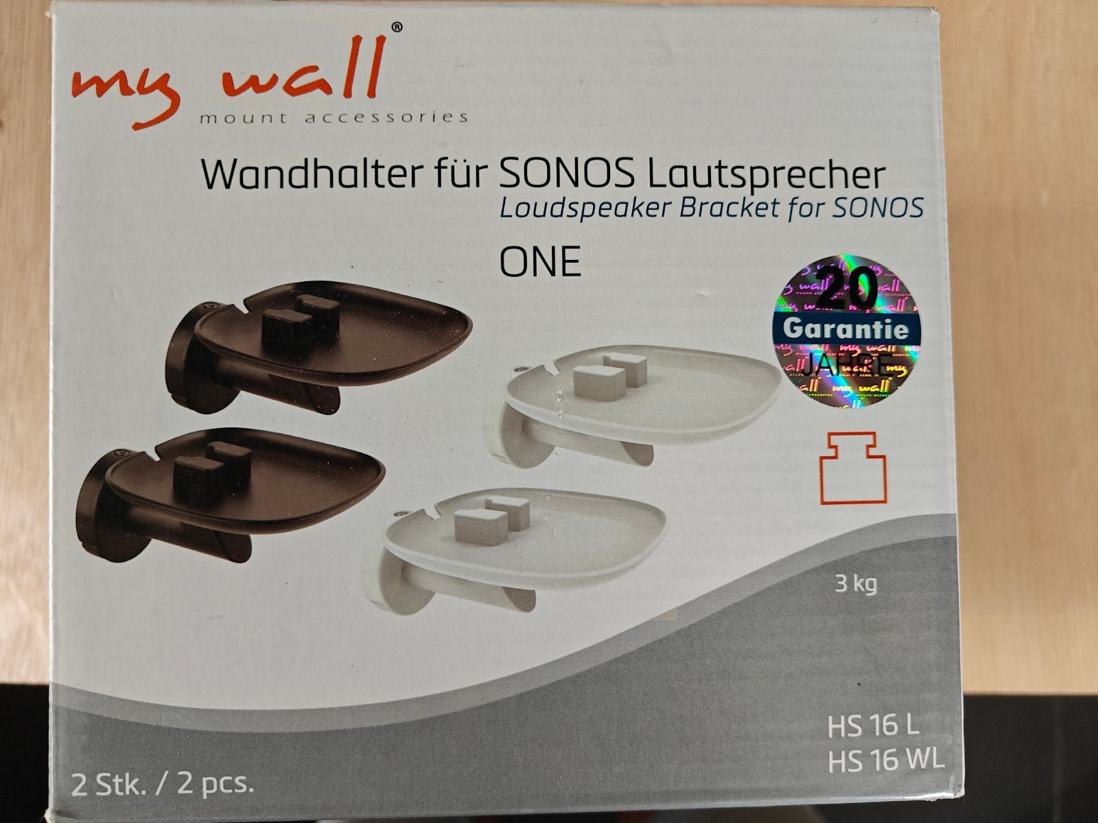 Wandbeitel voor Sonos 2 stuks, Audio, Tv en Foto, Ophalen, Nieuw, Sonos