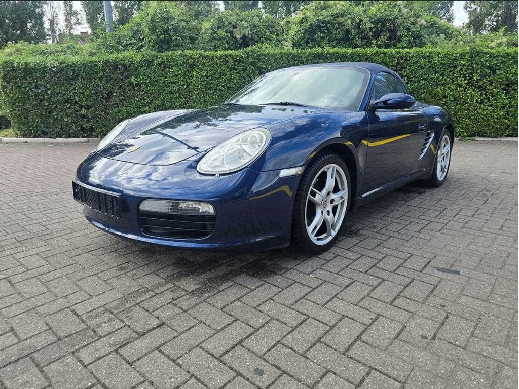 Porsche Boxster 2.7 – Lange garantie – Perfect onderhouden, Auto's, Porsche, Zwart, Cabriolet, Blauw, Leder