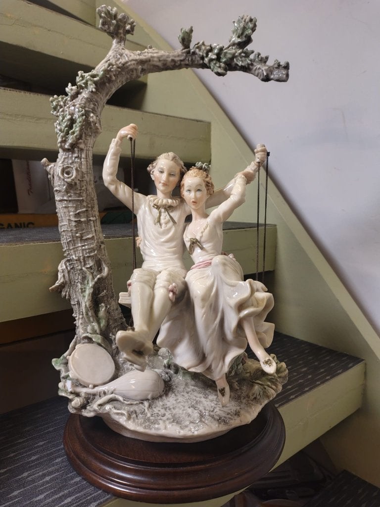 Exclusief Italiaans beeldje sculptuur (Composiet H42cm), Enlèvement ou Envoi, Comme neuf, Humain