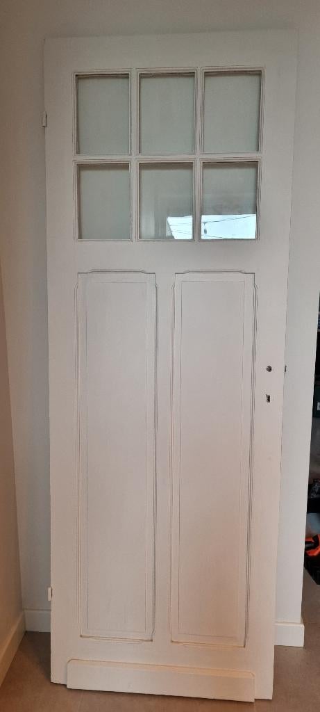porte intérieure avec fenêtres, Bricolage & Construction, Enlèvement, Moins de 80 cm, Bois, 215 cm ou plus