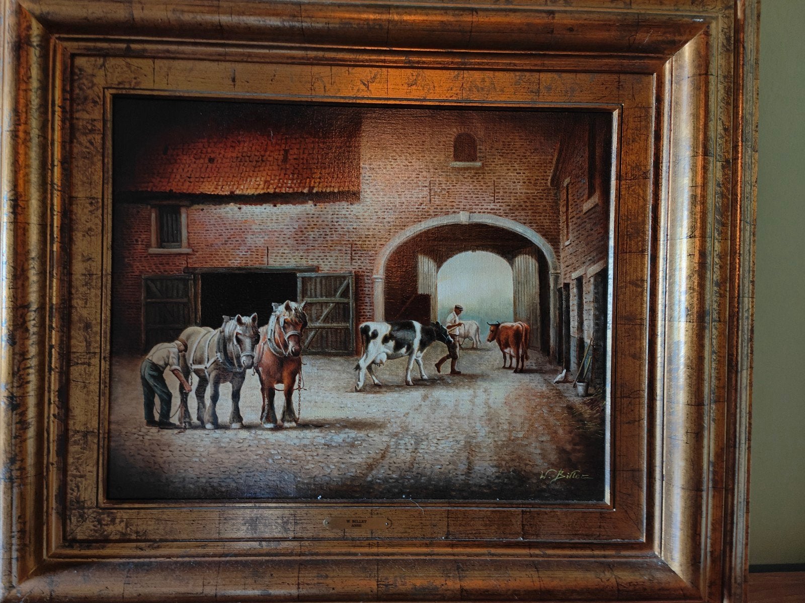 schilderij walter billet, Ophalen