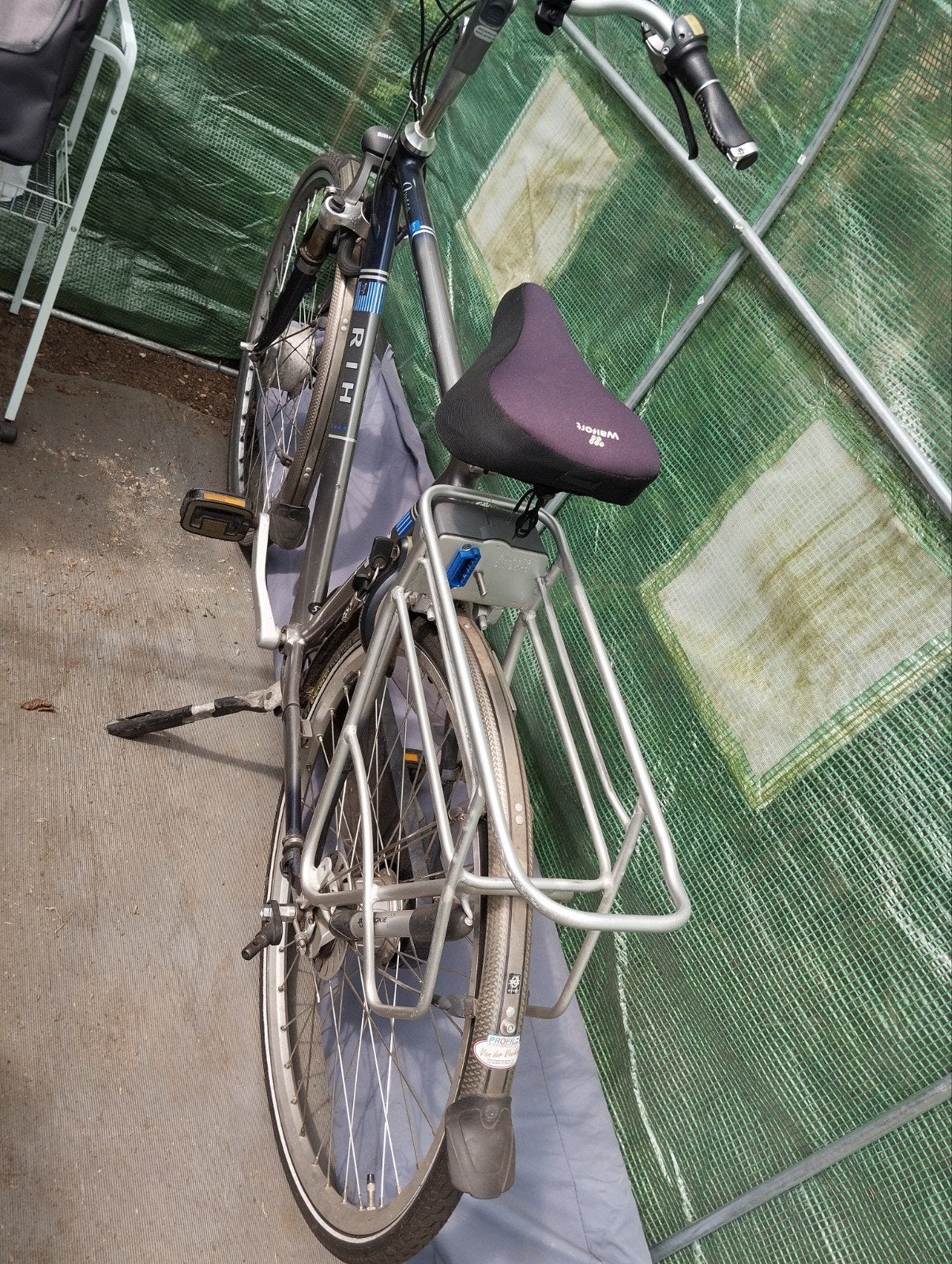 Electrische heren fiets, Ophalen