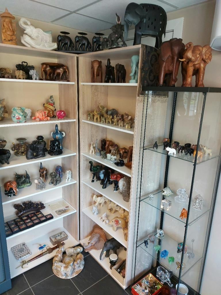 Zeer ruime collectie olifantjes, Verzamelen, Ophalen, Zo goed als nieuw, Dier