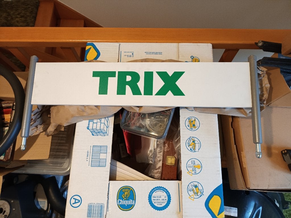 Trix tekstplaat voor op de officiele Trix vitrinekast, Ophalen, Zo goed als nieuw, Overige typen, Trix