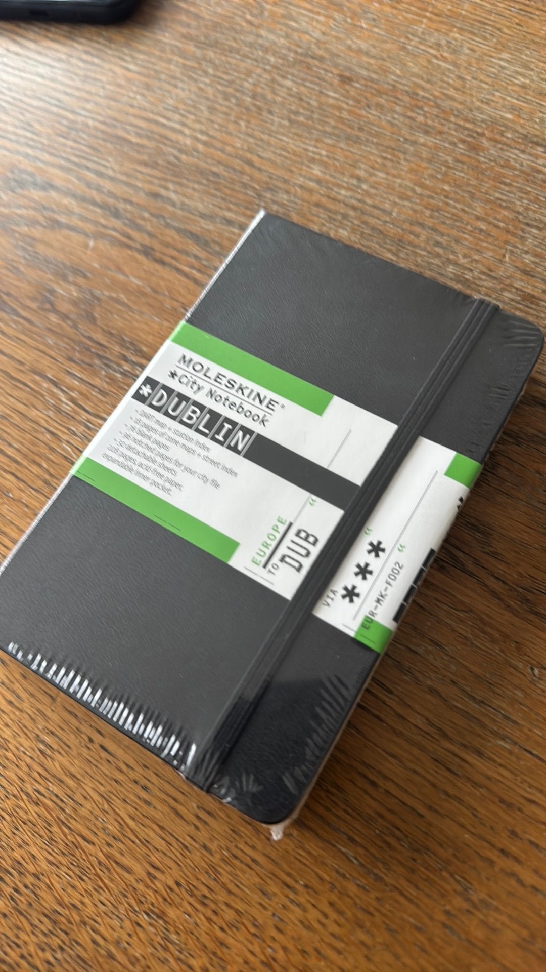 Moleskine DUBLIN (nouvel emballage d'identification), Divers, Cahiers de notes, Enlèvement ou Envoi, Neuf, A5
