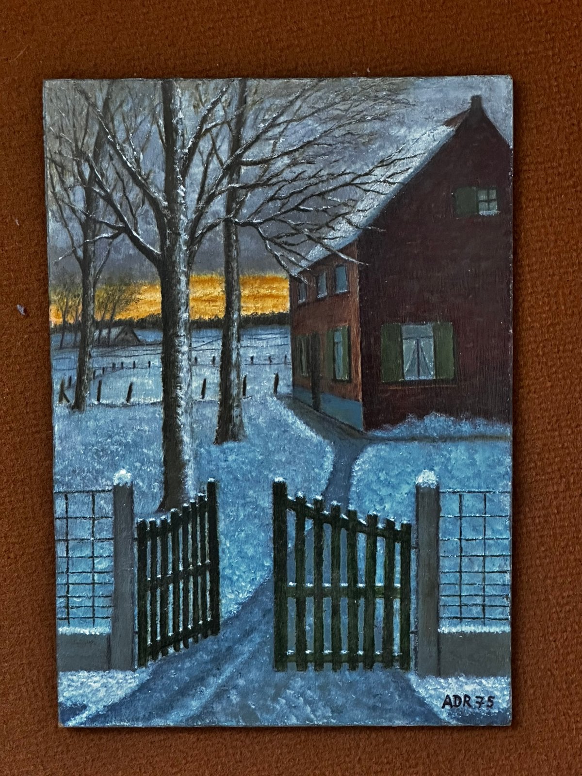 Lot schilderijen Ant. De Ridder (Asse / Pajottenland), Ophalen