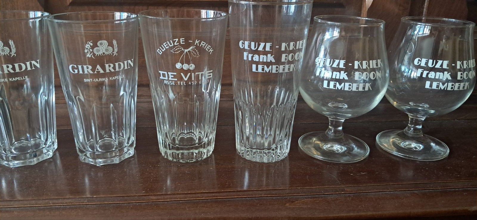 6 GEUZEglazen als nieuw, Antiek en Kunst, Antiek | Tv's en Audio, Ophalen