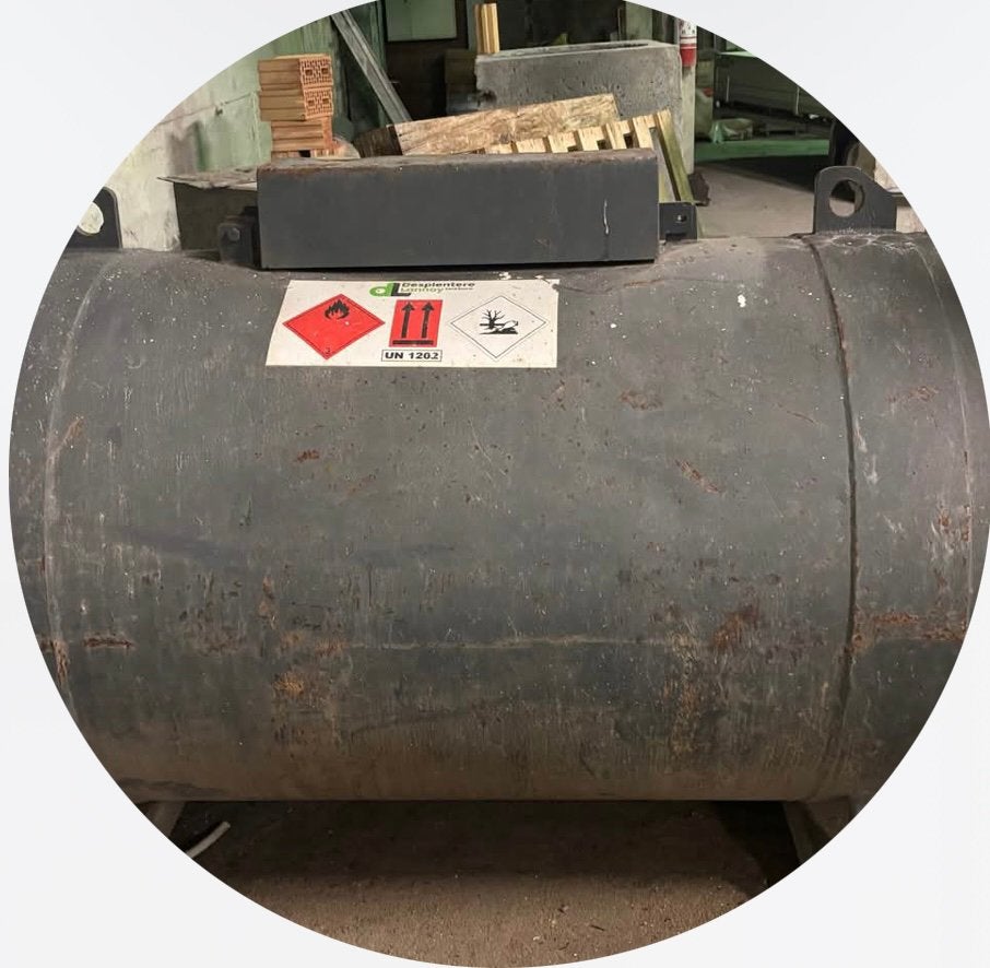 Mobiele mazouttank 1200 l, Enlèvement
