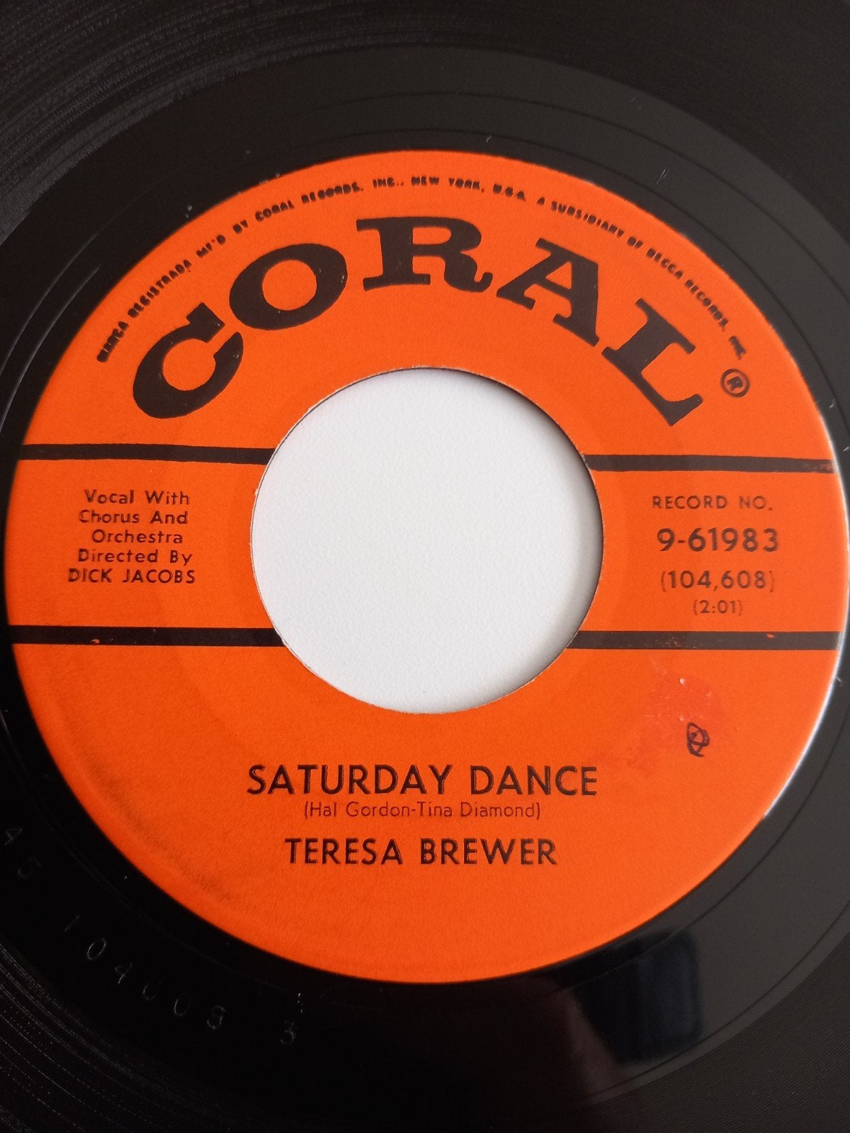 TERESA BREWER. 60S OLDIES USA 45T, Enlèvement ou Envoi
