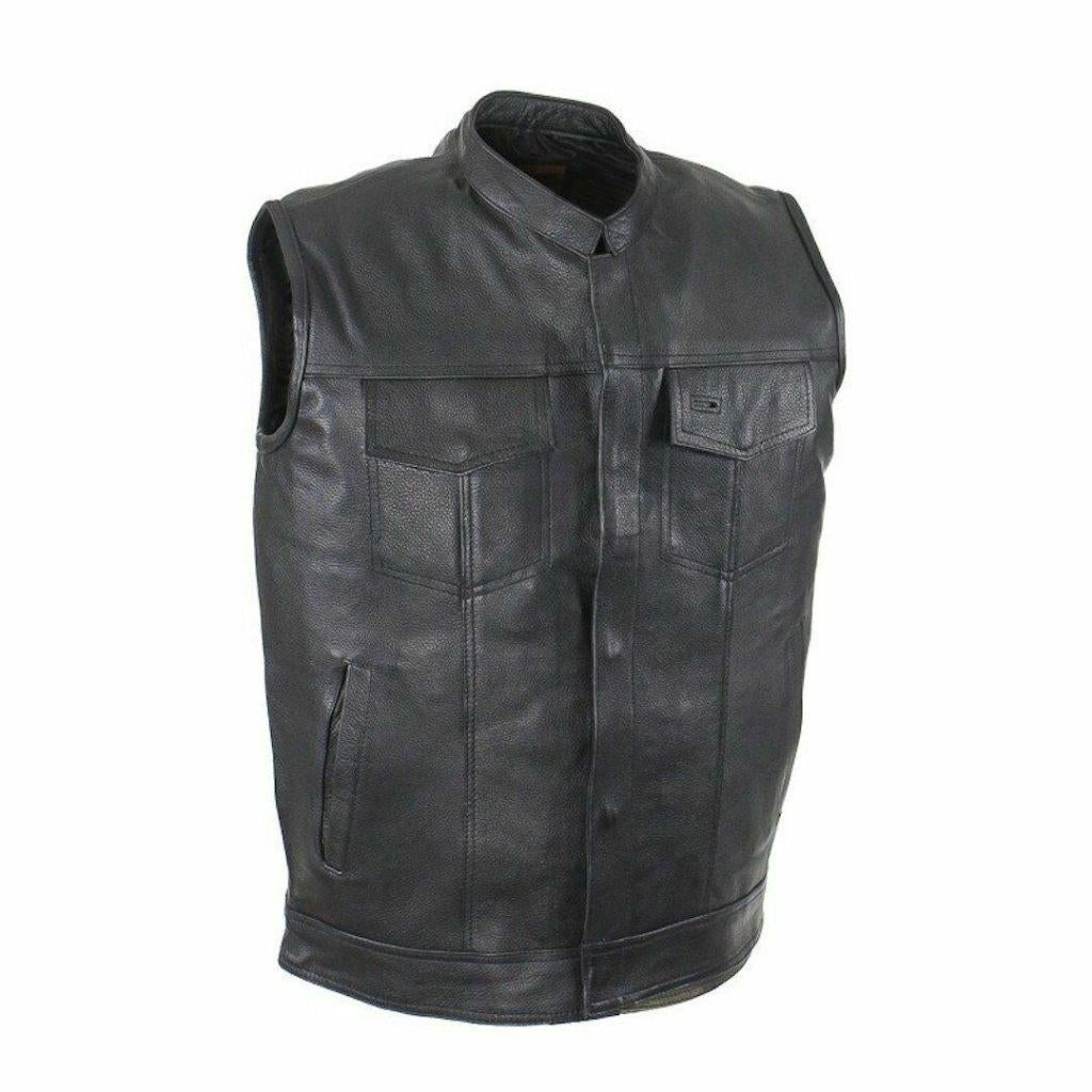 Gilet de moto en cuir neuf, Motos, Vêtements | Vêtements de moto, Manteau | cuir, Femmes, Hommes, Enfants, Neuf, avec ticket, Envoi