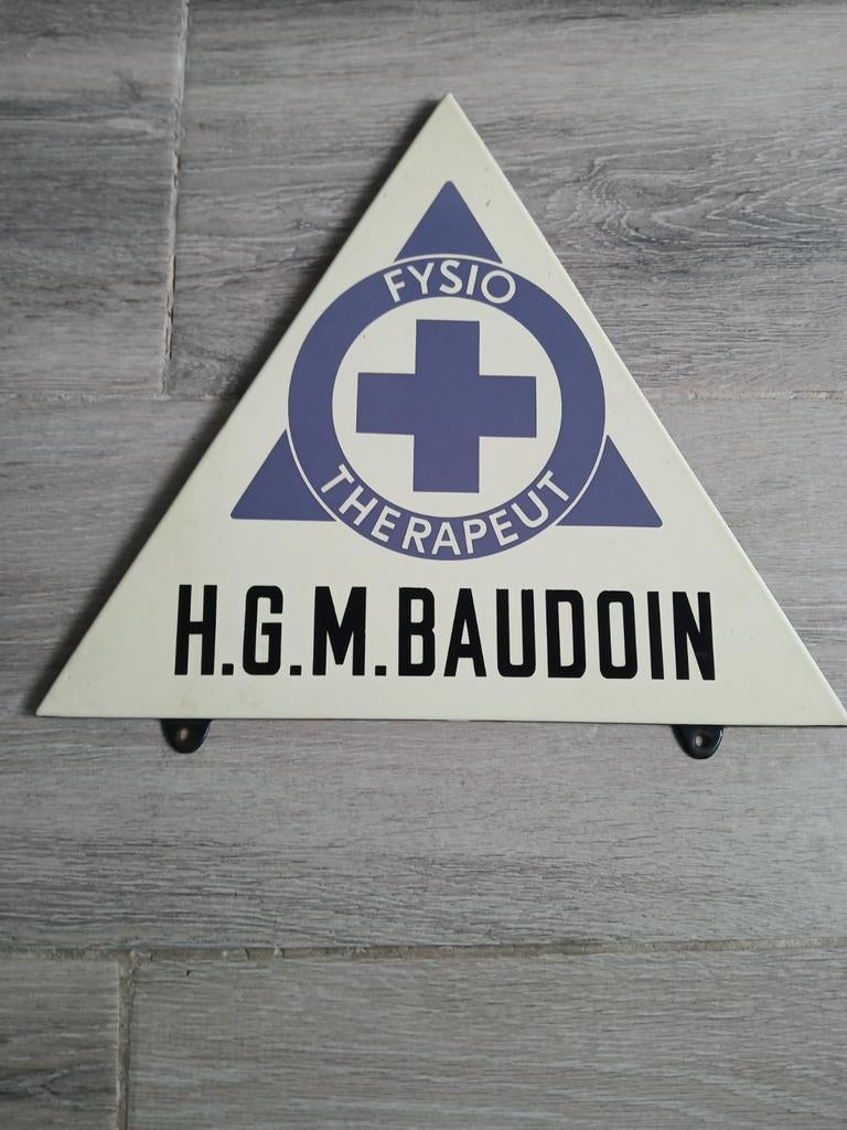 Emaille bord, Ophalen of Verzenden