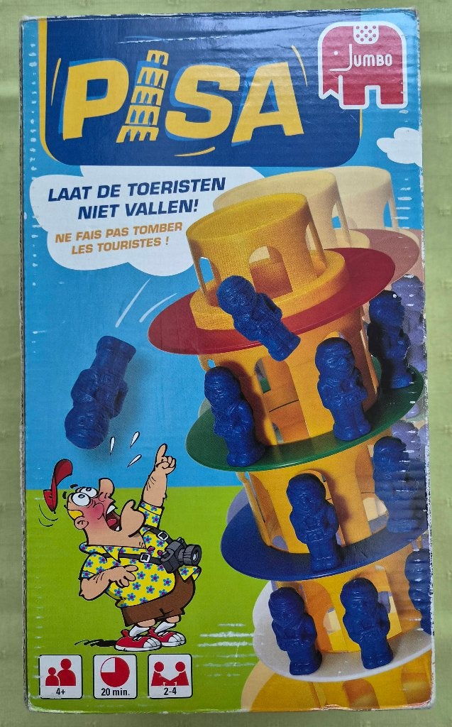 Jumbo - Pisa, Hobby en Vrije tijd, Gezelschapsspellen | Bordspellen, Een of twee spelers, Ophalen of Verzenden, Gebruikt, JUMBO