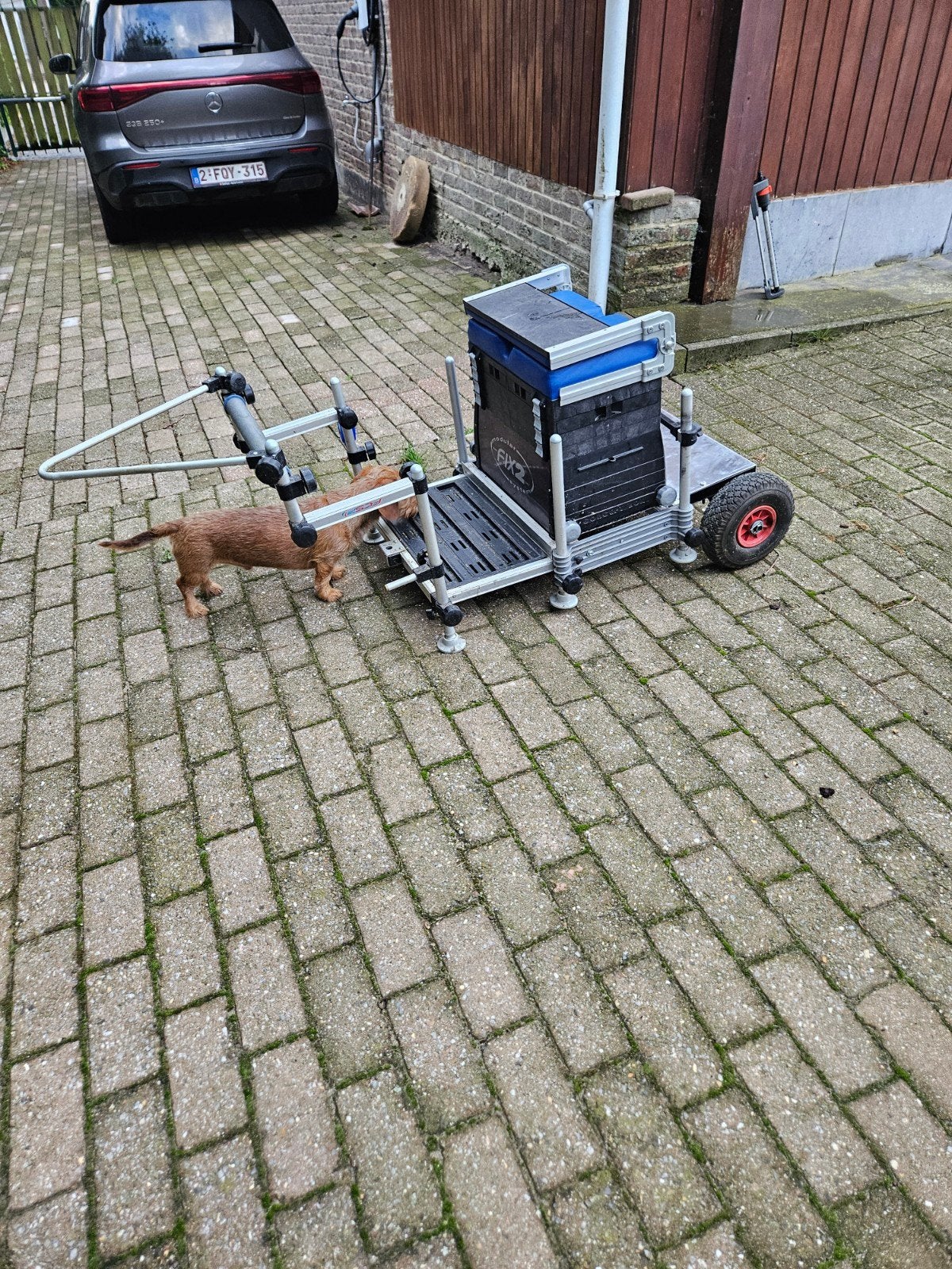 FIX2 VISSTATION. visstoel, Ophalen, Gebruikt