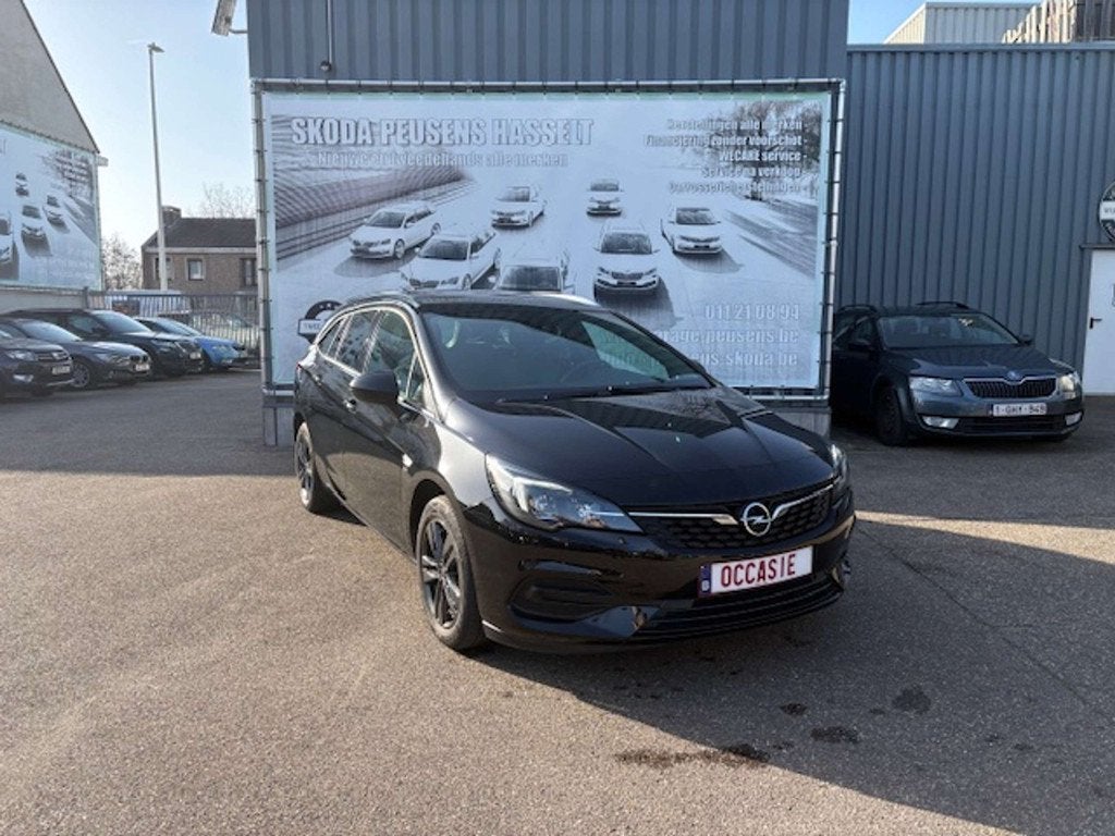 Opel Astra Sports Tourer 1.2 Turbo Edition 2020 S/S, Auto's, Stof, Gebruikt, Zwart, https://public.car-pass.be/vhr/bf598b0a-9170-40d7-967d-5e5523198363