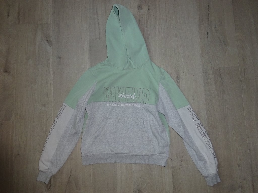 Hoodie weekend ahead maat 158-164 actie 3+1 gratis, Enlèvement ou Envoi, Pull ou Veste, H&M, Comme neuf