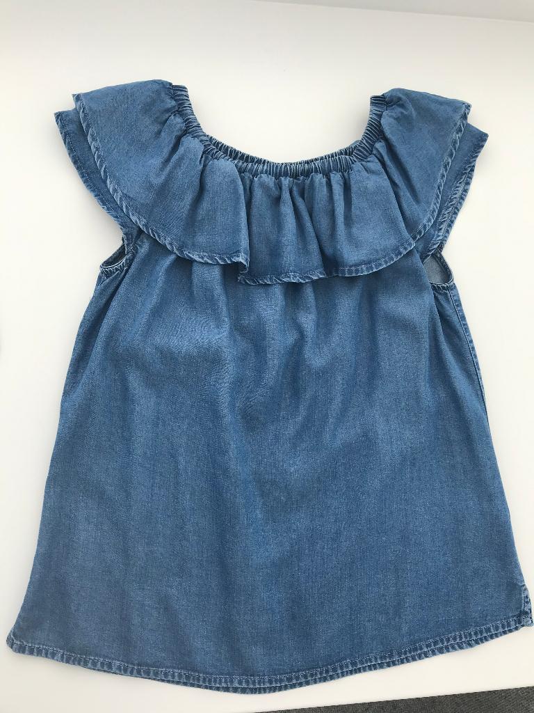 Blauwe jeansbloesje maat 34, in perfecte staat!, Ophalen of Verzenden, Zo goed als nieuw, Maat 34 (XS) of kleiner, Blauw