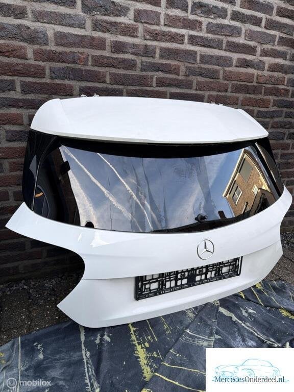 W176 A-klasse Achterklep kofferdeksel klep wit getint glas, Enlèvement ou Envoi, Haillon arrière, Utilisé