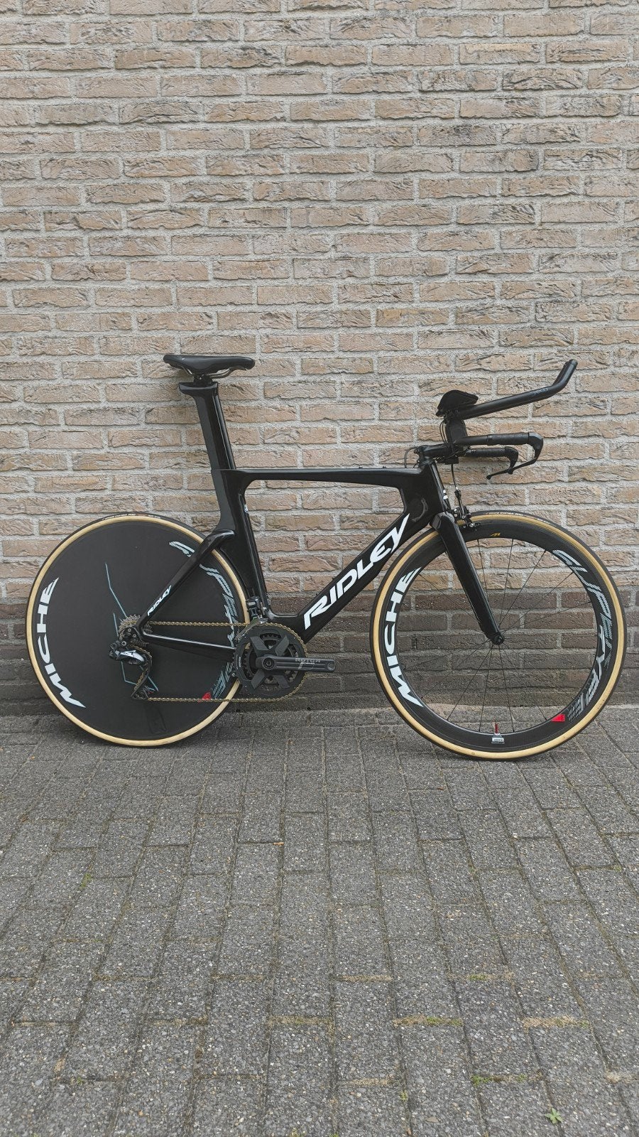 Ridley dean tijdritfiets, Fietsen en Brommers, 28 inch, Gebruikt, Carbon, Velgrem