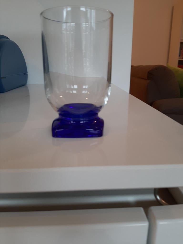 2 bijzondere glazen met vierkante voet - NIEUW, Ophalen, Nieuw
