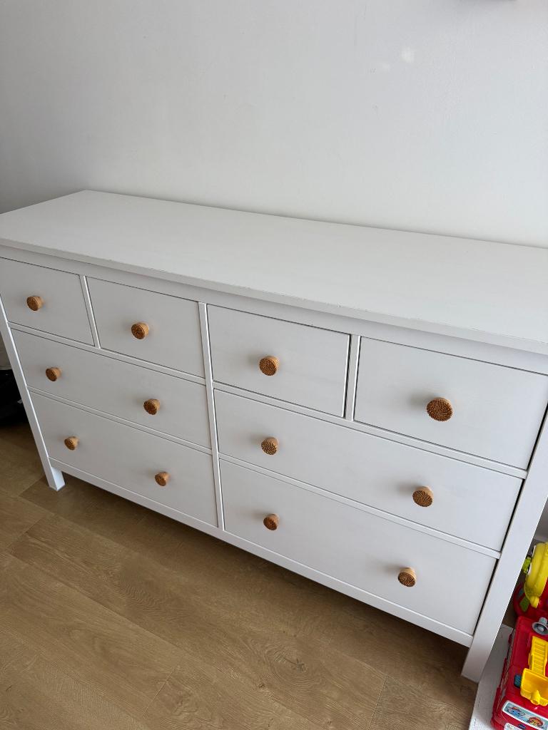 Ikea hemnes ladekast wit, Huis en Inrichting, 5 laden of meer, Ophalen, Zo goed als nieuw