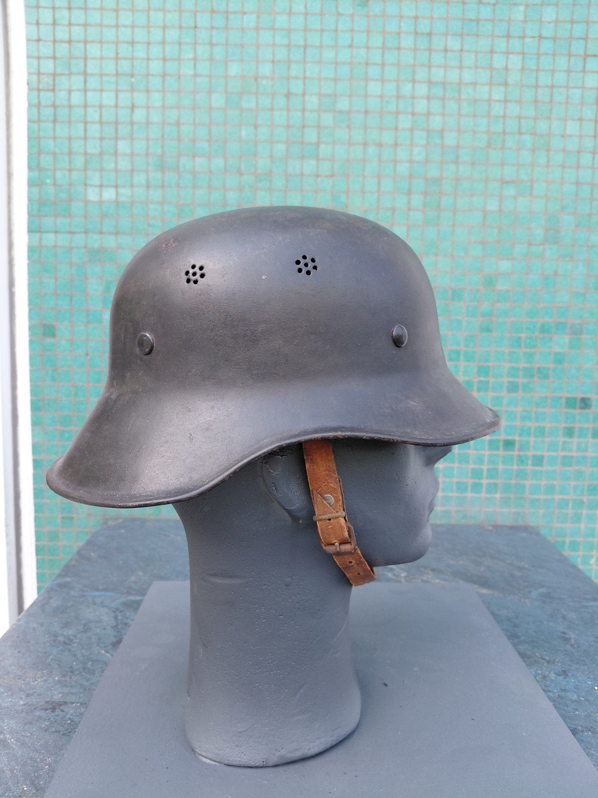 Duitse helm M44 WO2., Ophalen of Verzenden