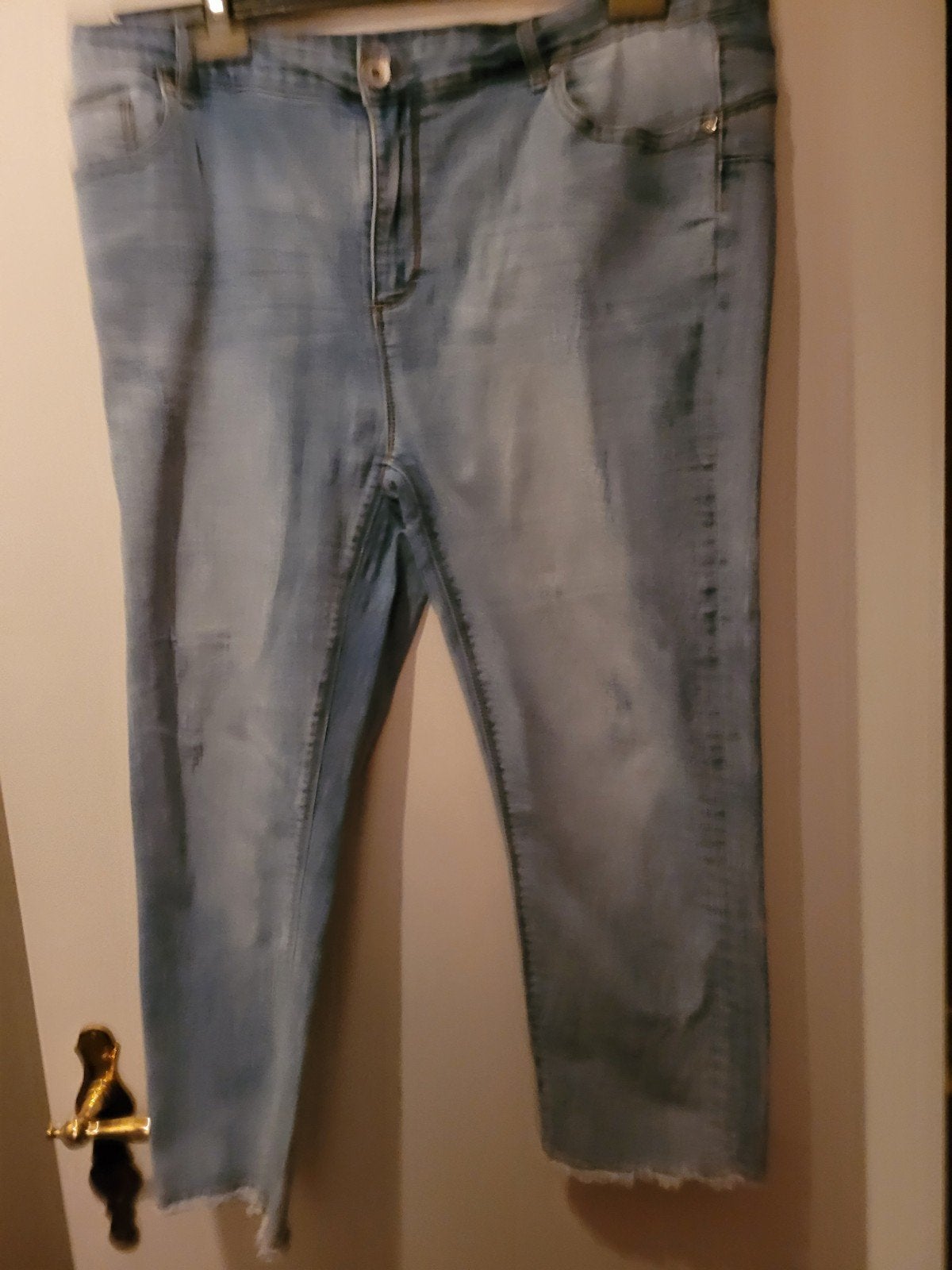 damesjeansbroek maat 48 nieuwstaat, Kleding | Dames, Ophalen of Verzenden
